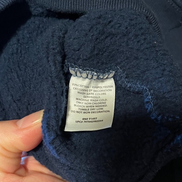 State of Mind Navy Hoodie with Minnesota Script - Picture 13 of 13